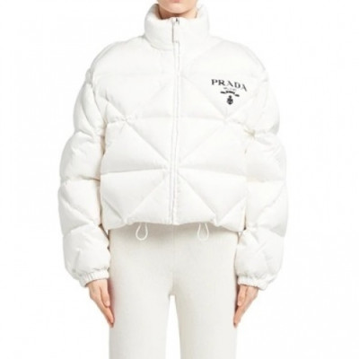 Prada  Womens Logo Casual Duck Down Jackets White - 프라다 2021 여성 로고 캐쥬얼 다운 자켓 Pra02457x Size(s - l) 화이트