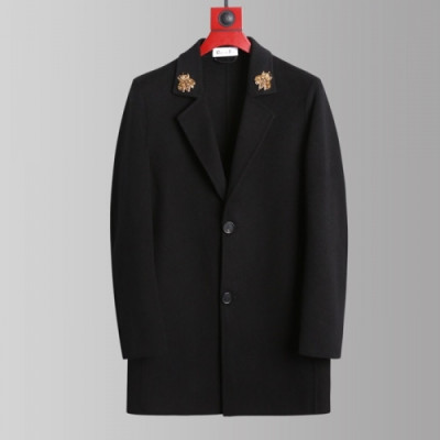 Dior  Mens Business Modern Cashmere Coats Black - 디올 2021 남성 비지니스 모던 가죽 캐시미어 코트 Dio01536x Size(m - 3xl) 블랙