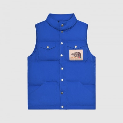 Gucci  Mens Patch Logo Modern Duck Down Padding Vest Blue - 구찌 2021 남성 패치 로고 모던 덕다운 패딩조끼 Guc04464x Size(xs - xl) 블루