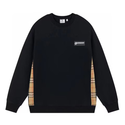 Burberry  Mens Logo Casual Cotton Tshirts Black - 버버리 2024 남성  로고 캐쥬얼 코튼 맨투맨 Bur04216x Size(s - xl) 블랙