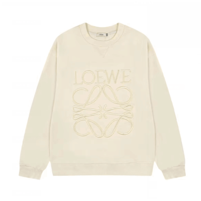 Loewe  Mens Logo Crew-neck Mantoman Ivory - 로에베 2022 남성 로고 맨투맨 Loe0512x Size(m - 2xl) 아이보리