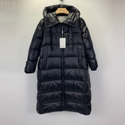 Maxmara  Ladies Duck Down Long Padding Black - 막스마라 2021 여성 덕다운 롱패딩 Max0102x Size(s - l) 블랙