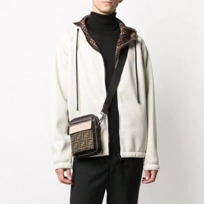 Fendi  Mens Casual Leather Jackets White - 펜디 2021 남성 캐쥬얼 가죽 자켓 Fen01096x Size(m - 3xl) 화이트