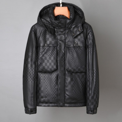 Louis vuitton  Mens Logo Leather Jackets Black - 루이비통 2021 남성 로고 가죽 자켓 Lou03773x Size(m - 3xl) 블랙