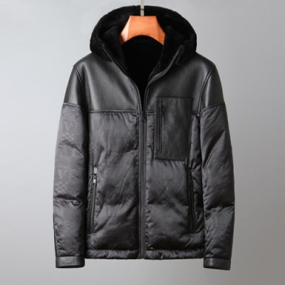 Louis vuitton  Mens Logo Leather Jackets Black - 루이비통 2021 남성 로고 가죽 자켓 Lou03777x Size(m - 3xl) 블랙