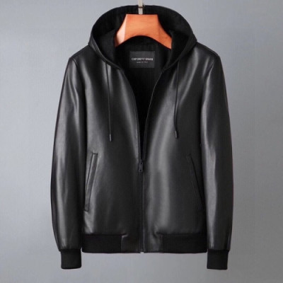 Ermenegildo Zegna  Mens Business Leather Jackets Black - 에르메네질도 제냐 2021 남성 비지니스 가죽 자켓 Zeg0317x Size(m - 3xl) 블랙