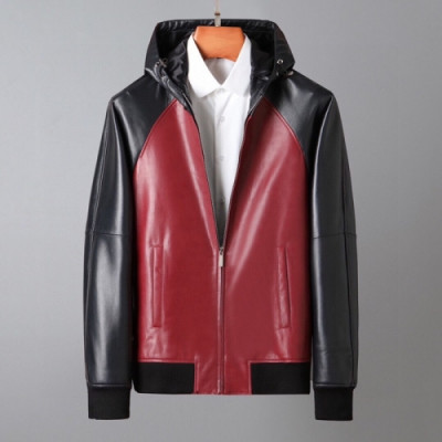Armani  Mens Classic Leather Jackets Black - 알마니 2021 남성 클래식 캐쥬얼 가죽 자켓 Arm0914x Size(m - 3xl) 블랙