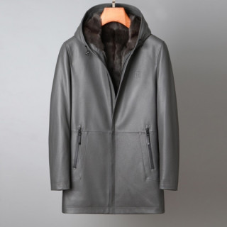 Armani  Mens Classic Leather Jackets Gray - 알마니 2021 남성 클래식 캐쥬얼 가죽 자켓 Arm0915x Size(m - 3xl) 그레이