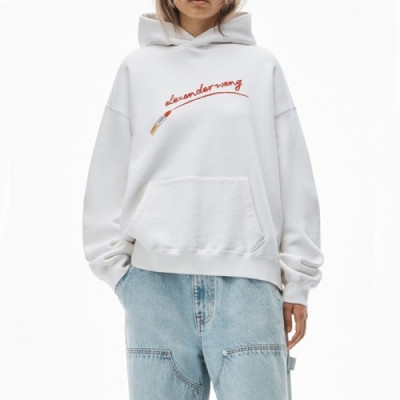 Alexsander Wang   Mm/Wm Logo Cotton Hoodie White - 알렉산더왕 2021 남/녀 로고 코튼 후드티 Alw0190x.Size(s - xl) 화이트