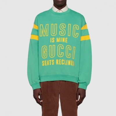 Gucci  Mm/Wm Logo Crew-neck Cotton Tshirts Green - 구찌 2020 남/녀 로고 코튼 크루넥 코튼 긴팔티 Guc04481x Size(s - l) 그린