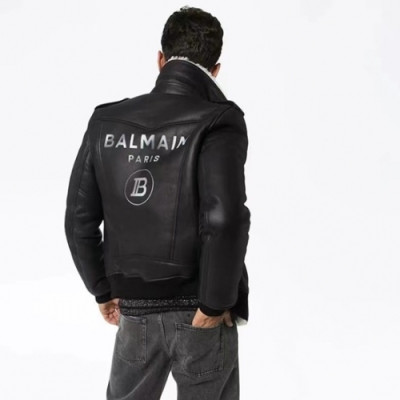Balenciaga  Mens Logo Casual Leather Jackets Black - 발렌시아가 2021 남성 로고 캐쥬얼 가죽 재킷 Bal01237x Size(m - 3xl) 블랙