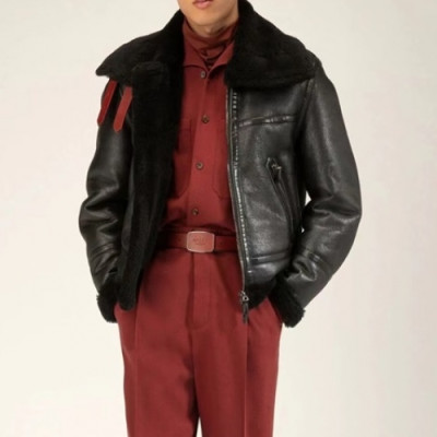 Bally Mens Business Modern Leather Jackets Black - 발리 2021 남성 비지니스 모던 가죽 자켓 Bly131x