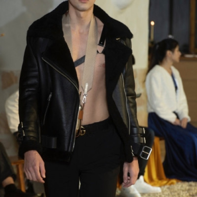 Acne Sstudios  Mm/Wm Casual Leather Jackets Black - 아크네 2021 남/녀 캐쥬얼 가죽 자켓 Acn0135x Size(s - 2xl) 블랙