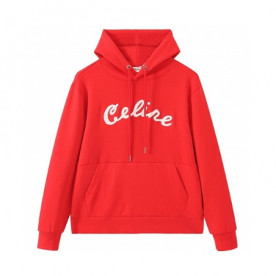 Celine  Mm/Wm Logo Cotton Hoodie Red - 셀린느 2021 남/녀 로고 코튼 후디 Cel0194x Size(m - 2xl) 레드