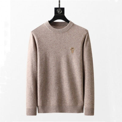 Fendi  Mens Logo Crew-neck Sweaters Beige - 펜디 2021 남성 로고 크루넥 울 스웨터 Fen01104x Size(m - 3xl) 베이지