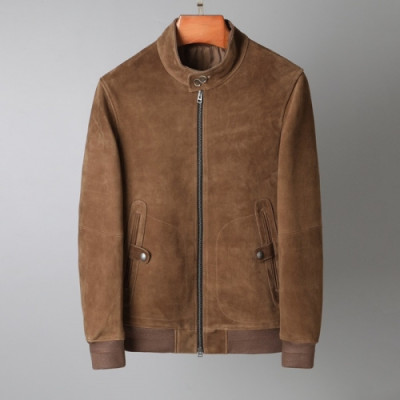 Tom Ford  Mens Logo Casual Leather Jackets Brown - 톰포드 2021 남성 로고 캐쥬얼 가죽 자켓 Tomf0038x Size(m - 3xl) 브라운