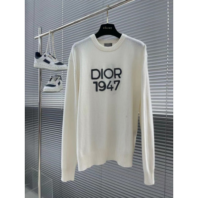 Dior  Mens Retro Logo Sweaters White - 디올 2024 남성 레트로 로고 터틀넥 스웨터 Dio01555x Size(s - xl) 화이트