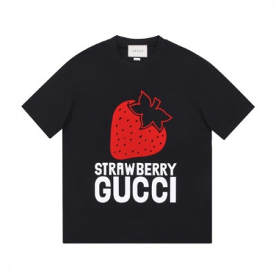 Gucci  Mm/Wm Logo Short Sleeved Tshirts Black - 구찌 2021 남/녀 로고 반팔티 Guc04483x Size(s - l) 블랙