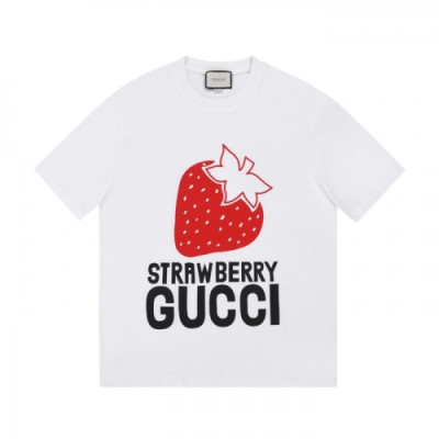 Gucci  Mm/Wm Logo Short Sleeved Tshirts White - 구찌 2021 남/녀 로고 반팔티 Guc04484x Size(s - l) 화이트