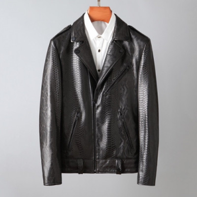 Louis vuitton  Mens Logo Leather Jackets Black - 루이비통 2021 남성 로고 가죽 자켓 Lou03794x Size(m - 3xl) 블랙