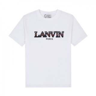 LANVIN  Mm/Wm Logo Short Sleeved Tshirts White - 랑방 2021 남/녀 로고 반팔티 Lan0016x Size(xs - l) 화이트