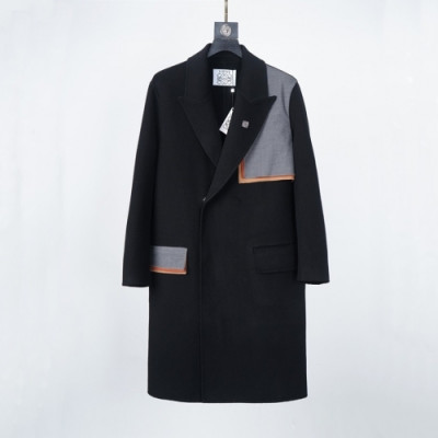 Loewe  Mens Business Modern Cashmere Coats Black - 로에베 2021 남성 비지니스 모던 캐시미어 코트 Loe0519x Size(m - 2xl) 블랙