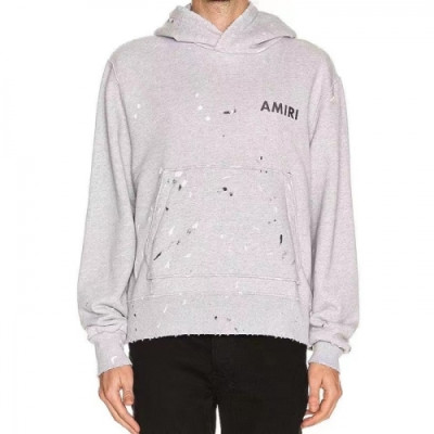 Amiri  Mens Casual Cotton Hoodie Gray - 아미리 2021 남성 캐쥬얼 코튼 후드티 Ami0313x Size(s - xl) 그레이