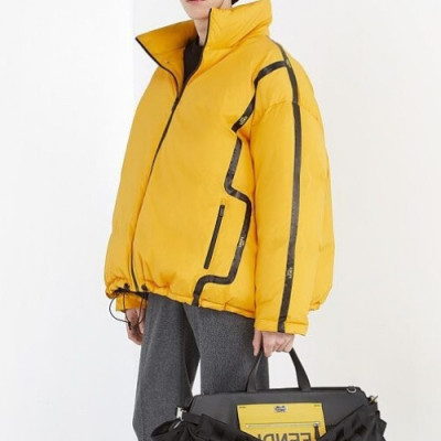 Fendi  Mens Logo Casual Down Jackets Yellow - 펜디 2021 남성 로고 캐쥬얼 다운 자켓 Fen01112x Size(m - 2xl) 옐로우