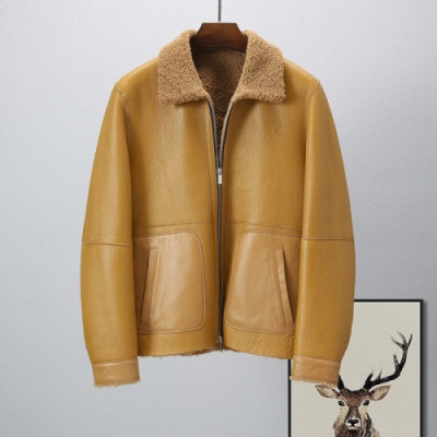 Berluti  Mens Casual Leather Jackets Camel - 벨루티 2021 남성 캐쥬얼 가죽 자켓 Ber0064x Size(m - 3xl) 카멜