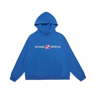 WELLDONE  Mm/Wm Retro Logo Hoodie Blue - 웰던 2021 남/녀 레트로 로고 후드티 Wel0045x Size(s - l) 블루