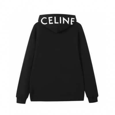 Celine  Mm/Wm Logo Cotton Hoodie Black - 셀린느 2021 남/녀 로고 코튼 후디 Cel0205x Size(s - l) 블랙