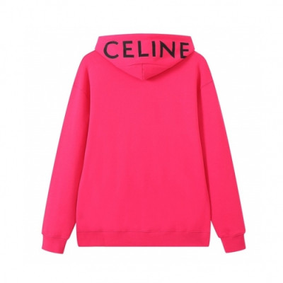 Celine  Mm/Wm Logo Cotton Hoodie Pink - 셀린느 2021 남/녀 로고 코튼 후디 Cel0206x Size(s - l) 핑크