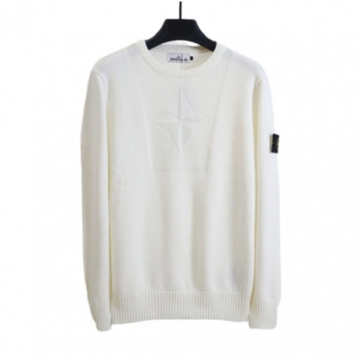 Stone Island  Mens Casual Crew-neck Sweaters White - 스톤아일랜드 2021 남성 캐쥬얼 크루넥 스웨터 Sto0423x Size(m - 2xl) 화이트