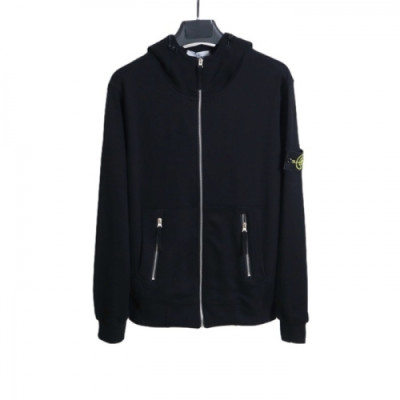 Stone Island  Mens  Logo Cotton Hoodie Black - 스톤아일랜드 2021 남성 로고 코튼 후디 Sto0427x Size(m - 2xl) 블랙