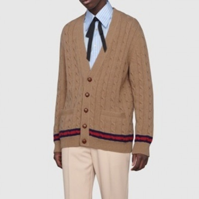 Gucci  Mens Logo Basic Knit Cardigan Camel - 구찌 2021 남성 로고 베이직 가디건 Guc04514x Size(xs - l) 카멜