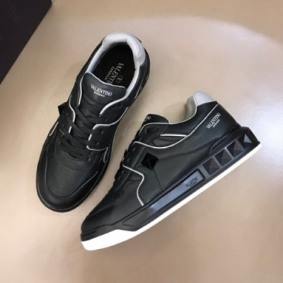 발렌티노  남성 캐쥬얼 레더 스니커즈 Size(240-275) 블랙 - Valentino 2021 Men's Casual Leather Sneakers Val0498x Black