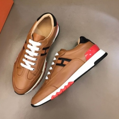 에르메스  남성 모던 레더 스니커즈 Size(240-270) 카멜 - Hermes  Men's Casual Leather Sneakers Her0730x Camel