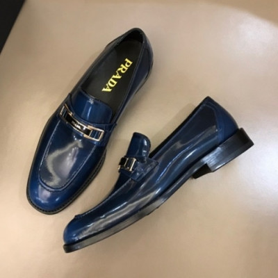 프라다  남성 레더 로퍼 Size(240 - 275) 블루 - Prada  Men's Leather Loafer Pra02533x Blue
