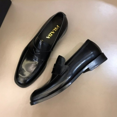 프라다  남성 레더 로퍼 Size(240 - 275) 블랙 - Prada  Men's Leather Loafer Pra02537x Black