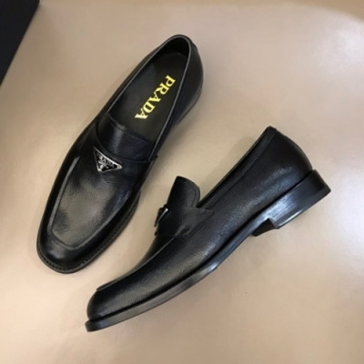 프라다  남성 레더 로퍼 Size(240 - 275) 블랙 - Prada  Men's Leather Loafer Pra02539x Black