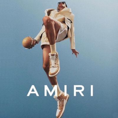 아미리  남/녀 캐쥬얼 레더 하이탑 스니커즈 Szie(225 - 275) 카멜 - Amiri  Mm/Wm Casual Leather Hign-top Sneakers Ami0314x Camel