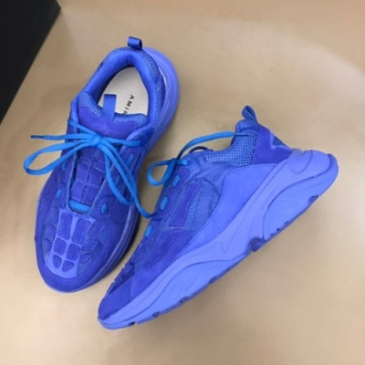 아미리  남/녀 캐쥬얼 레더 스니커즈 Szie(225 - 280) 블루 - Amiri  Unisex Casual Leather Sneakers Ami0324x Blue