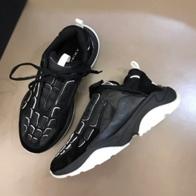 아미리  남/녀 캐쥬얼 레더 스니커즈 Szie(225 - 280) 블랙 - Amiri  Unisex Casual Leather Sneakers Ami0330x Black