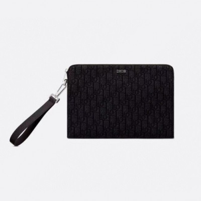 디올  남성 오블리크 클러치 Size(30cm) 블랙 - Dior  Mens Oblique Clutch Dio01609x Black