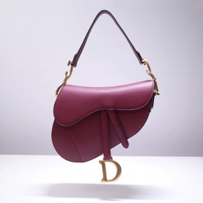 디올  여성 클래식 새들백 Size(19.5cm/25.5cm) 레드 - Dior   Women's Classic Saddle Bag Dio01637x Red