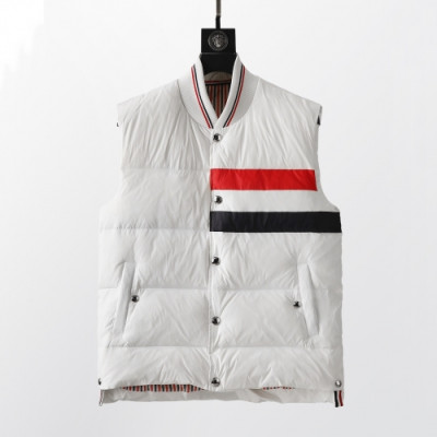 Thom Browne  Mens Patch Logo Down Pedding Vest White - 톰브라운 2021 남성 패치 로고 다운 패딩 조끼 Thom01522x Size(1 - 5) 화이트