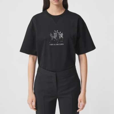 Burberry  Mm/Wm Logo Cotton Short Sleeved Tshirts Black - 버버리 2021 남/녀 로고 코튼 반팔티 Bur04274x Size(xs - xl) 블랙