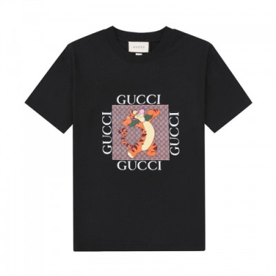 Gucci  Unisex Logo Short Sleeved Tshirts Black - 구찌 2021 남/녀 로고 반팔티 Guc04539x Size(xs - l) 블랙