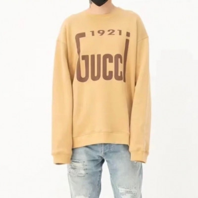 Gucci  Mm/Wm Logo Crew-neck Cotton Tshirts Camel - 구찌 2021 남/녀 로고 코튼 크루넥 코튼 긴팔티 Guc04540x Size(s - l) 카멜