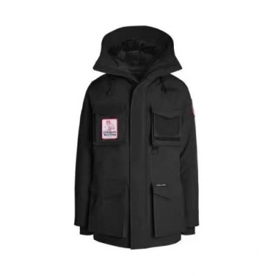 Canada goose  Unisex Patch Logo Casual Goose Down Padding Parka Black - 캐나다구스 2021 남자 패치 로고 캐쥬얼 구스다운 패딩 파카 Can0381x Size(xs - 2xl) 블랙